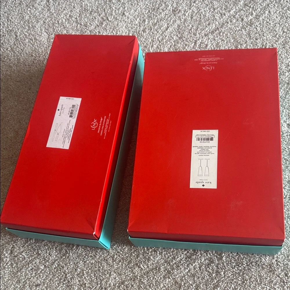 Kate Spade Turquoise Boxes with Gold Accents ♠️